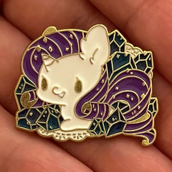 My Little Pony Rarity Cute Kawaii Enamel Pin - Picture 1 of 6